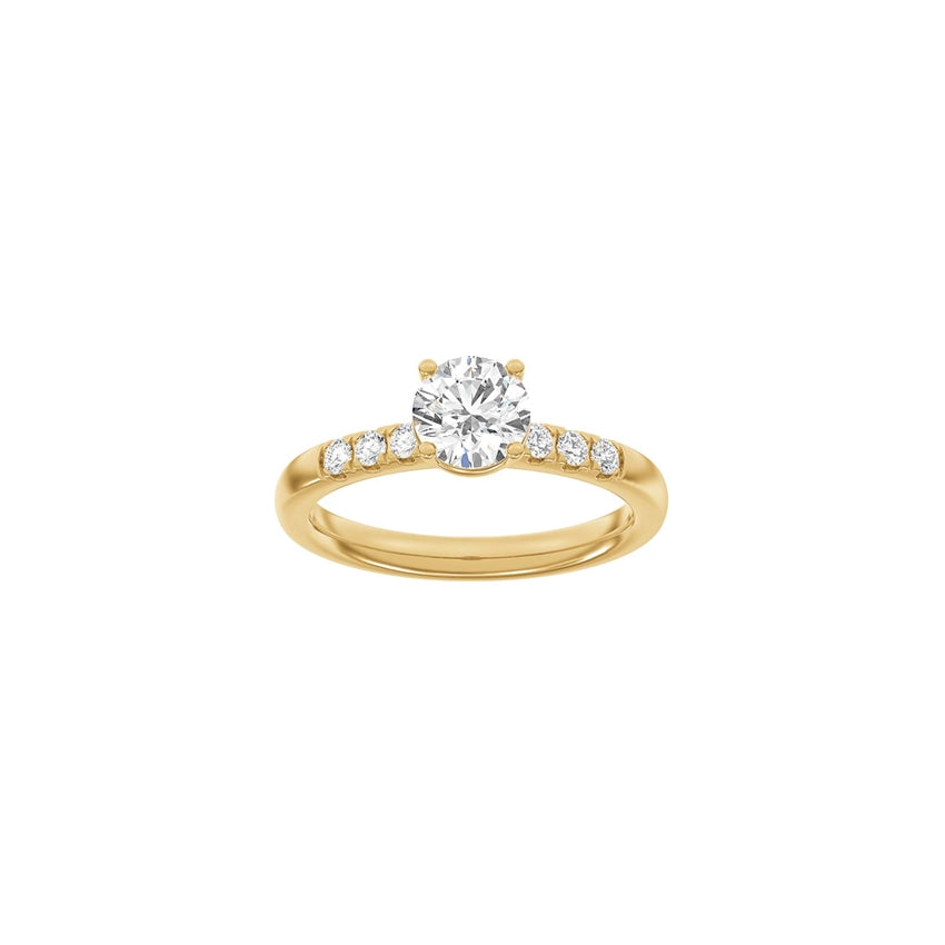 Siersbøl ring i 14 karat guld med 1,2 ct lab-diamant